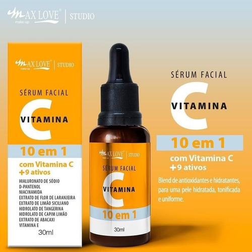 Imagen 2 de 3 de Serúm Facial Con Vitamina C, Vitamina E 10 En 1 Max Love