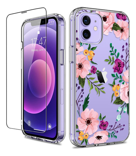 Giika Para iPhone 12 Mini Case Con Protector De Pantalla, Cl