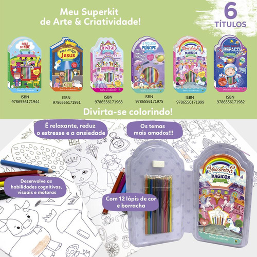 Meu superkit de arte & criatividade! Vamos explorar - Espaço, de Brijbasi. Editorial Brasileitura, capa mole em português, 2022
