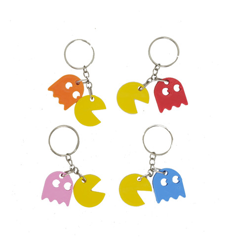 Llavero Pacman Fantasma Pack X 100 Cumple Souvenir Regalo