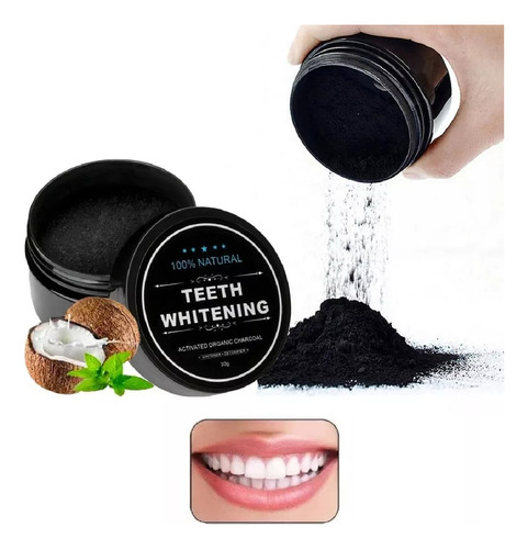 Blanqueador Dental Miracle Carbon Coco Natural Envio Gratis