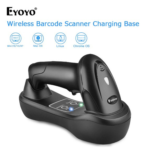 Eyoyo Leitor De Código De Barras Com Base Wifi Sem Fio Usb