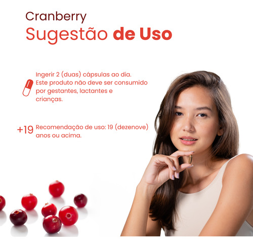 Cranberry 300mg 60 Caps - Apisnutri