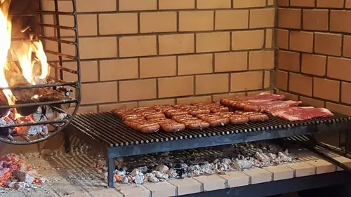 Parrilla A Carbon Enlozada 130 X 60 Cm Redondo