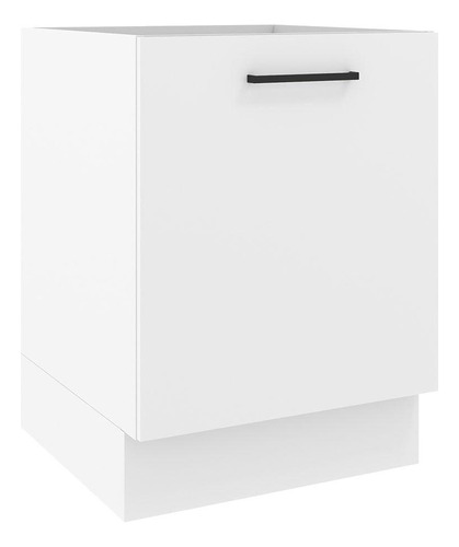 Mueble De Cocina 60x60cm 1 Puerta (sin Tablero) Agata Madesa Color Blanco