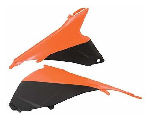 Para Moto: Tapas Caja Filtro Aire Polisport Ktm Naranja-negr