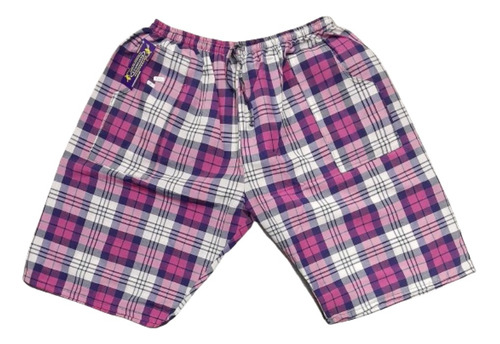 Bermuda Short Cuadrille Unisex Para Adultos De Verano Cortos