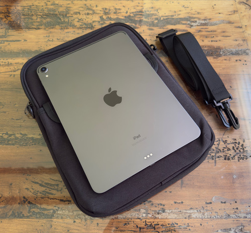 Bolso Hombro Para Tablet O Ipad Hasta 11 Pulgadas Gris