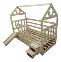Comprar Cama Montessori 1 Pl C\u002Fcarro Cama+tobogan+mini Escalera Pino