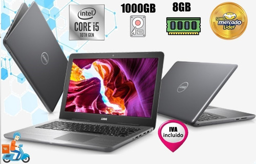 Imagen 1 de 7 de Laptop Portatil Dell Core I5 10ma Gen 8gb 1tb Led 15.6