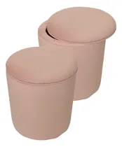 Comprar Puff Redondo Espacio De Guardado Con Tapa Lis- Mod. Tento 02