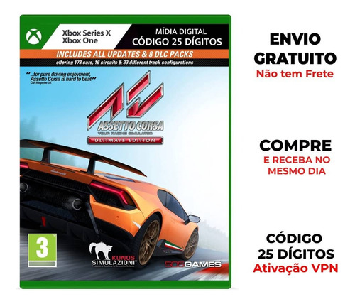 Assetto Corsa Ultimate | Xbox - 25 Dígitos | Envio Gratuito