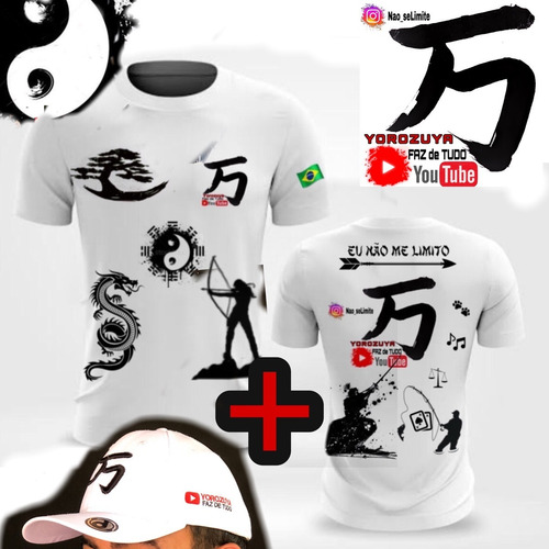 Kit Yin Yang (2camisa +2bonés) Yorozuya + Frete Grátis