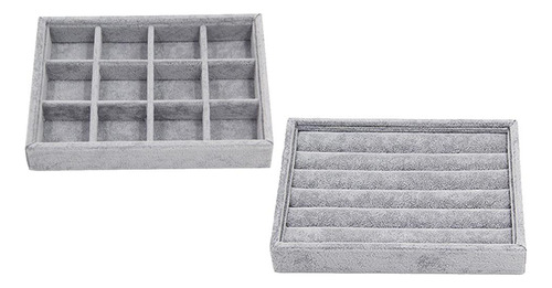 2x Caja De Exhibición De Brazalete De Bandeja Pendiente