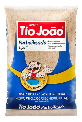 Arroz Parboilizado Tipo 1 1kg Tio João