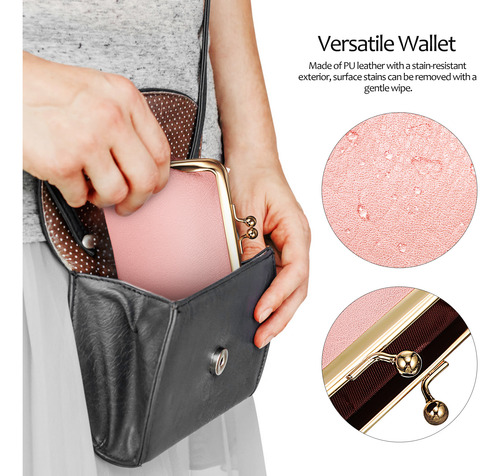 Bolsos De Pulsera Para Mujer, Llavero Retro, Minibolso, Mone