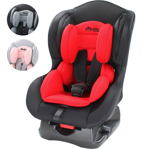 Autoasiento Gris Bebe 3 Posiciones Arnes 5 Puntos Seguridad