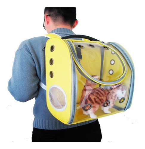 Mochila Transportadora Para Gatos Y Perros