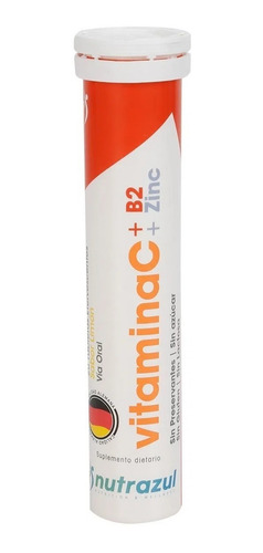 Vitamina C+zinc+b2 Nutrazul - Unidad a $1118