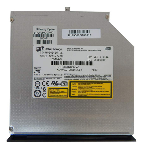 Gateway Unidad Cd-rw-dvd Hl Ver Negro