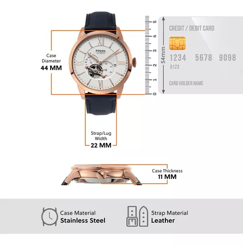 Fossil - Reloj de pulsera automático y mecánico de estilo Townsman en acero  inoxidable para hombre