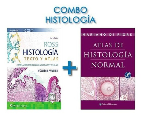 Imagen 1 de 1 de Combo Ross Histologia Y Di Fiore Histo Normal Promo...!!!