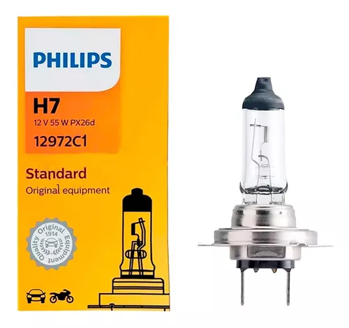 Lampara H7 Philips Para Auto Luz Baja 12v 55w Px26d