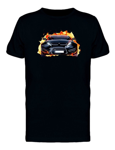 Negro Moderno Automóvil Deportivo Camiseta De Hombre