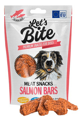 Brit Carece® Let´s Bite Meat Snacks Salmón Bars 80gr