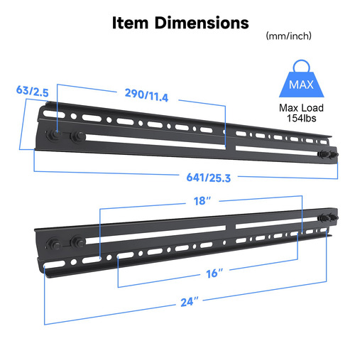 Suptek Soporte Universal De Extensión De Pared Para Tv Se