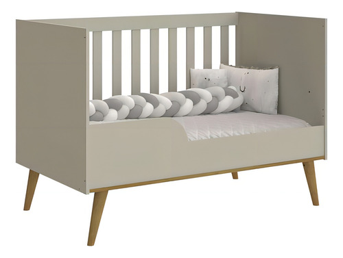 Quarto De Bebê Completo Gran Lorena Berço Guarda-roupa Cô... Cor Off white
