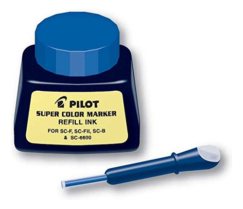 Pilot Tinta Recambio Para Marcador Permanente Azul Botella 1