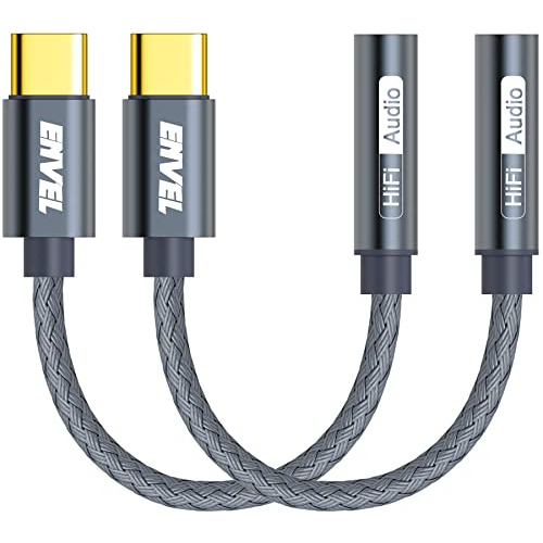 Adaptador De Audífonos Hembra Usb C A 3,5 Mm, Envel Tipo C A