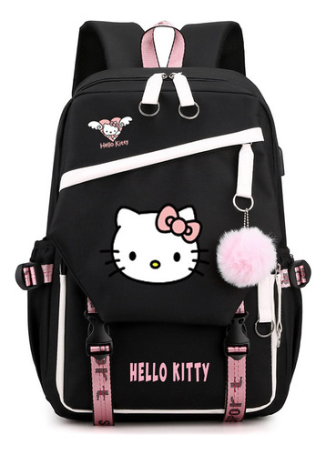 Bonita Mochila Escolar De Los Grados 1-6 De Hello Kitty [u]