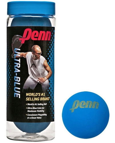 Pelotas Azul - Penn Ultra Blue Racquetballs