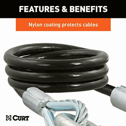 Curt 80176 Cables De Seguridad Para Remolque Con