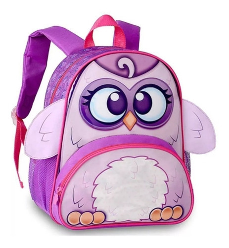 Mochila Infantil Clio Pets Coruja-similar Skip Hop Zoo Pack Cor Lilás Desenho Do Tecido Coruja