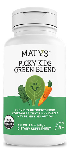 Matys Suplemento Orgnico Picky Kids Green Blend En Polvo Con