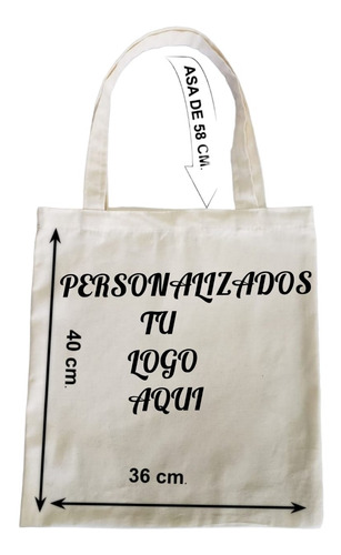 100 Bolsas De Manta Cruda Tote Bag Logo Personalizado 40x36 