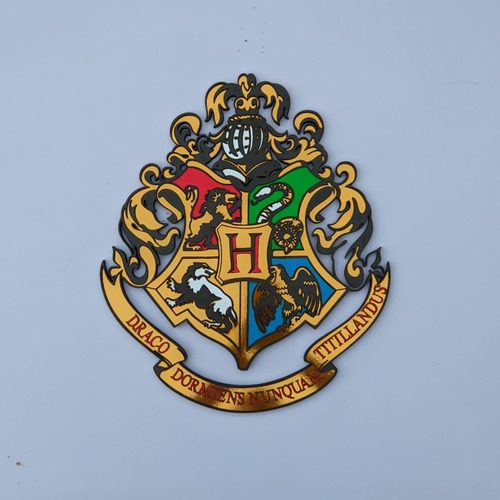 Cuadro 3d Escudo Howards Harry Potter Casas Gryffindor  