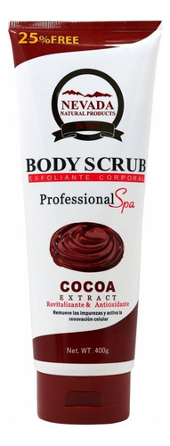  Nevada Exfoliante Corporal Cocoa 400g - g  Fragancia Chocolate Tipo de envase Tarro