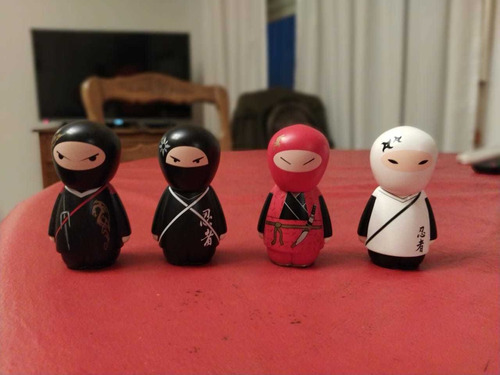 Lote  4 Figuras De Ukido Ninja Warriors Figurines Kimmidoll