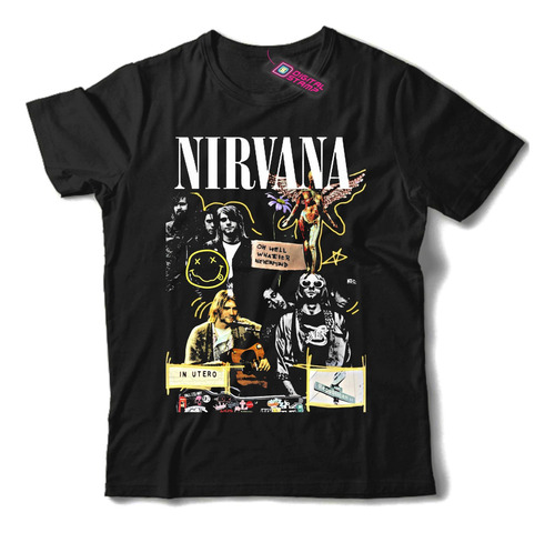 Remera Nirvana Kurt Cobain In Utero Mb37 Dtg Premium