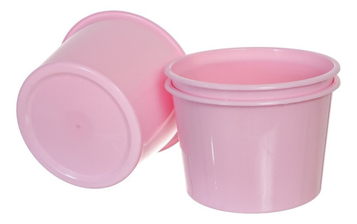 Baldinho De Pipoca 1,5lt Para Personalizar - 20 Unidades Cor Rosa Bebê