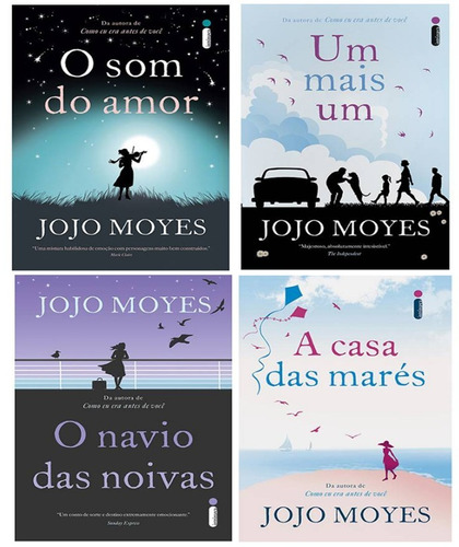 Kit Jojo Moyes 4 Livros - Novos E Lacrados - Frete Grátis