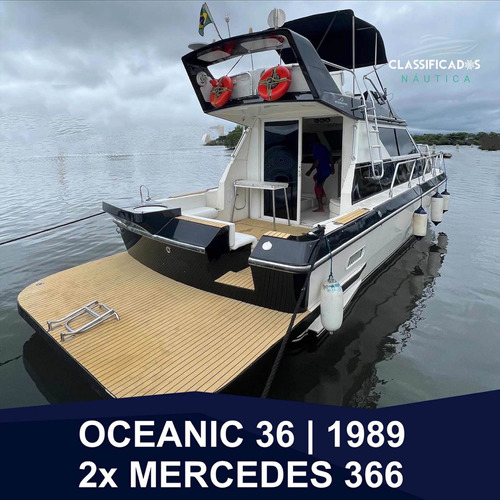 Imagem 1 de 17 de Intermarine Oceanic 36 - 2x Mercedes 366 Popa Alongada