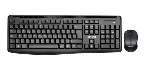 Teclado Y Mouse Inalambrico Maxell Wkb-300 Color del mouse Negro Color del teclado Negro
