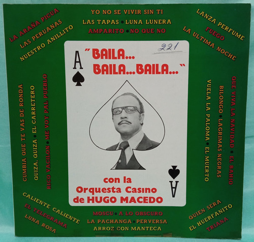 O Orquesta Casino De Hugo Macedo Lp Baila Baila Ricewithduck