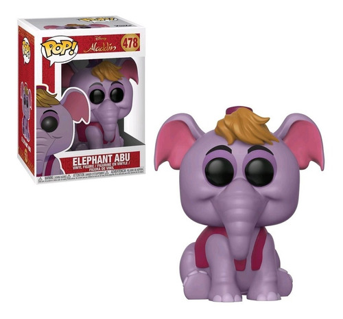 Boneco Pop Funko 478 Elephant Abu Aladdin Novo