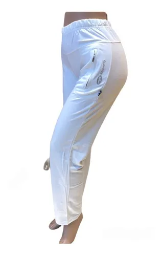 Jogging Dama Mujer Pantalon Deportivo Algodon Color Natural